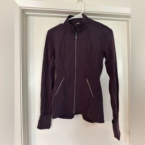 Lulu lemon jacket; perfect condition; dark purple; size 4